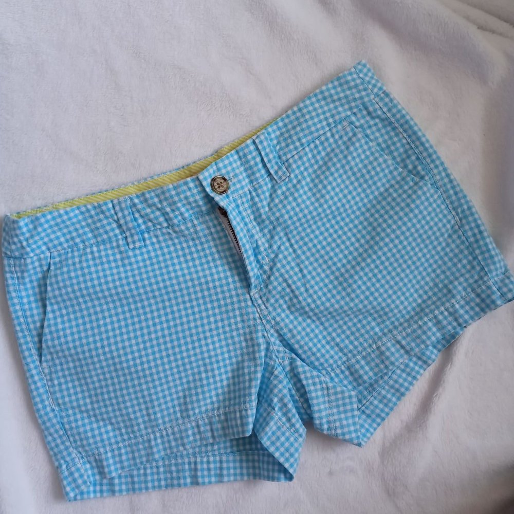 Blue/ White Check Shorts
